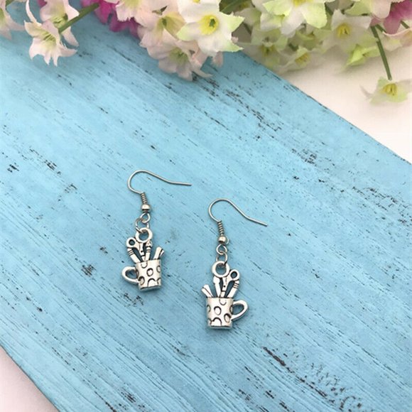 The Lux Gem Jewelry - Art Supplies Silver Earrings